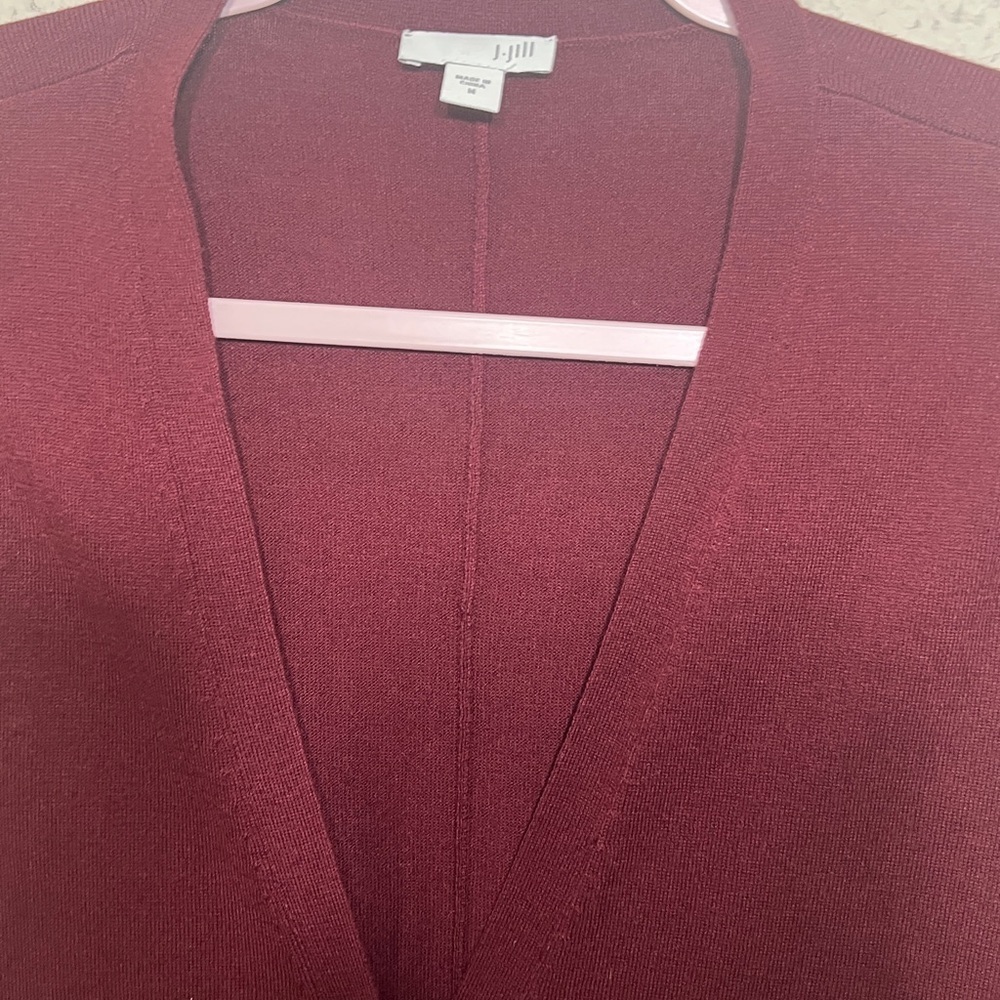 J.Jill wool blend below the hip button down cardigan M fall winter - Picture 4 of 10